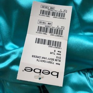 Gorgeous satin dress bebe